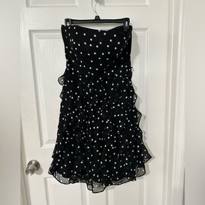 Black and white polka dot dress. Size 4, freshly dry cleaned.